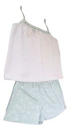 Pijama Solera + Short De Verano Algodon Ferz 828446