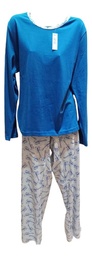 Pijama Manga Larga Pantalon Algodon Invierno Ferz 828338
