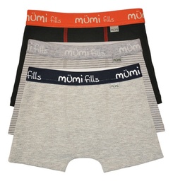 Calzoncillos Pack X 3 Boxer Nene 8 A 16 Años Mumi Dolls 601